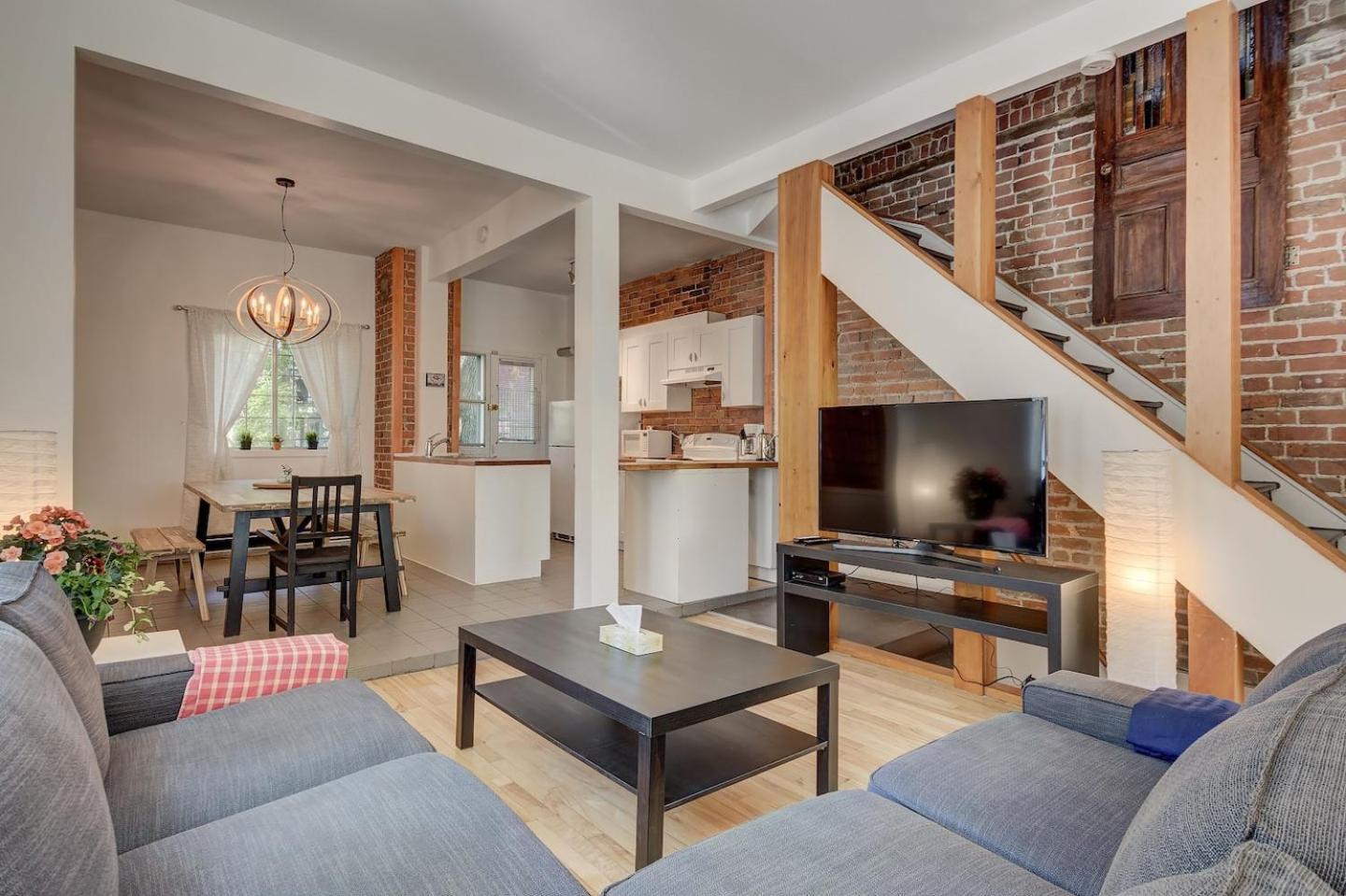Perfect For Groups Big Livingroom 2 Backyard 3Br Montréal Eksteriør billede